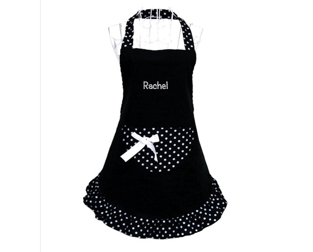 Apron black white
